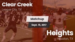 Matchup: Clear Creek High vs. Heights  2017