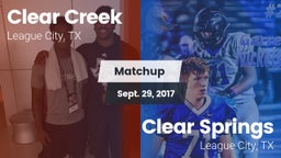 Matchup: Clear Creek High vs. Clear Springs  2017