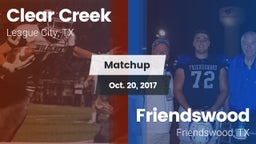 Matchup: Clear Creek High vs. Friendswood  2017