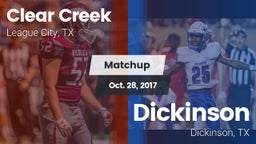 Matchup: Clear Creek High vs. Dickinson  2017