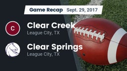 Recap: Clear Creek  vs. Clear Springs  2017