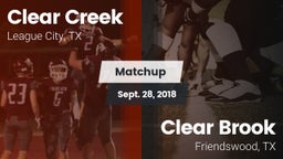 Matchup: Clear Creek High vs. Clear Brook  2018