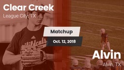 Matchup: Clear Creek High vs. Alvin  2018