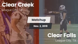 Matchup: Clear Creek High vs. Clear Falls  2018