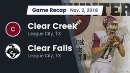 Recap: Clear Creek  vs. Clear Falls  2018