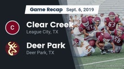 Recap: Clear Creek  vs. Deer Park  2019