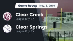 Recap: Clear Creek  vs. Clear Springs  2019