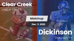 Matchup: Clear Creek High vs. Dickinson  2020