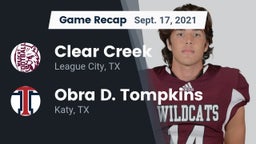 Recap: Clear Creek  vs. Obra D. Tompkins  2021