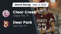 Recap: Clear Creek  vs. Deer Park  2022