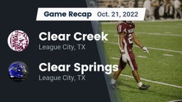 Recap: Clear Creek  vs. Clear Springs  2022