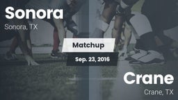 Matchup: Sonora  vs. Crane  2016