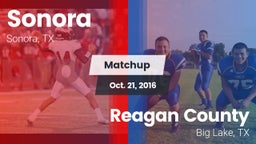 Matchup: Sonora  vs. Reagan County  2016