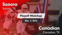 Matchup: Sonora  vs. Canadian  2016