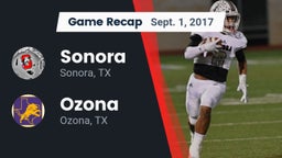 Recap: Sonora  vs. Ozona  2017