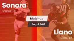 Matchup: Sonora  vs. Llano  2017