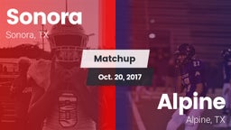 Matchup: Sonora  vs. Alpine  2017