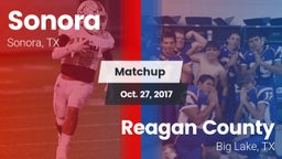 Matchup: Sonora  vs. Reagan County  2017