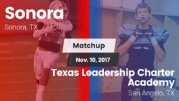 Matchup: Sonora  vs. Texas Leadership Charter Academy  2017