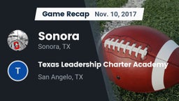 Recap: Sonora  vs. Texas Leadership Charter Academy  2017