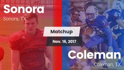 Matchup: Sonora  vs. Coleman  2017