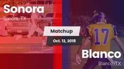 Matchup: Sonora  vs. Blanco  2018