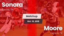 Matchup: Sonora  vs. Moore  2018