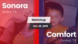 Matchup: Sonora  vs. Comfort  2018