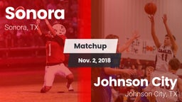 Matchup: Sonora  vs. Johnson City  2018