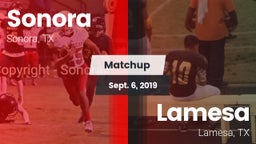 Matchup: Sonora  vs. Lamesa  2019