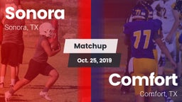 Matchup: Sonora  vs. Comfort  2019