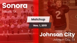 Matchup: Sonora  vs. Johnson City  2019