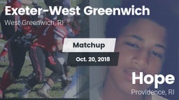 Matchup: Exeter-West Greenwic vs. Hope  2018