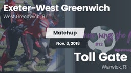 Matchup: Exeter-West Greenwic vs. Toll Gate  2018