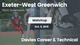 Matchup: Exeter-West Greenwic vs. Davies Career & Technical  2019
