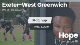 Matchup: Exeter-West Greenwic vs. Hope  2019