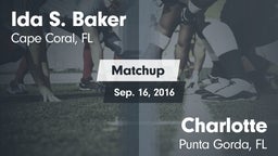 Matchup: Ida S. Baker High vs. Charlotte  2016