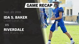 Recap: Ida S. Baker  vs. Riverdale  2016