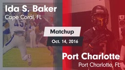 Matchup: Ida S. Baker High vs. Port Charlotte  2016
