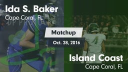 Matchup: Ida S. Baker High vs. Island Coast  2016