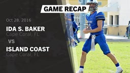 Recap: Ida S. Baker  vs. Island Coast  2016