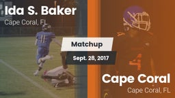 Matchup: Ida S. Baker High vs. Cape Coral  2017