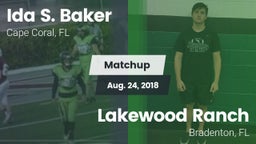 Matchup: Ida S. Baker High vs. Lakewood Ranch  2018