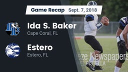 Recap: Ida S. Baker  vs. Estero  2018