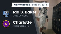 Recap: Ida S. Baker  vs. Charlotte  2018
