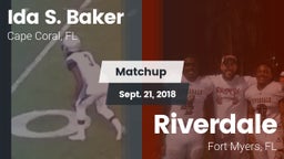 Matchup: Ida S. Baker High vs. Riverdale  2018