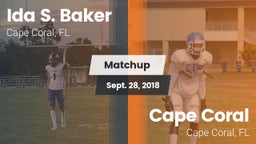 Matchup: Ida S. Baker High vs. Cape Coral  2018
