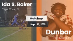 Matchup: Ida S. Baker High vs. Dunbar  2019