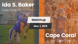 Matchup: Ida S. Baker High vs. Cape Coral  2019
