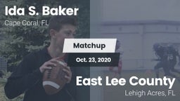 Matchup: Ida S. Baker High vs. East Lee County  2020